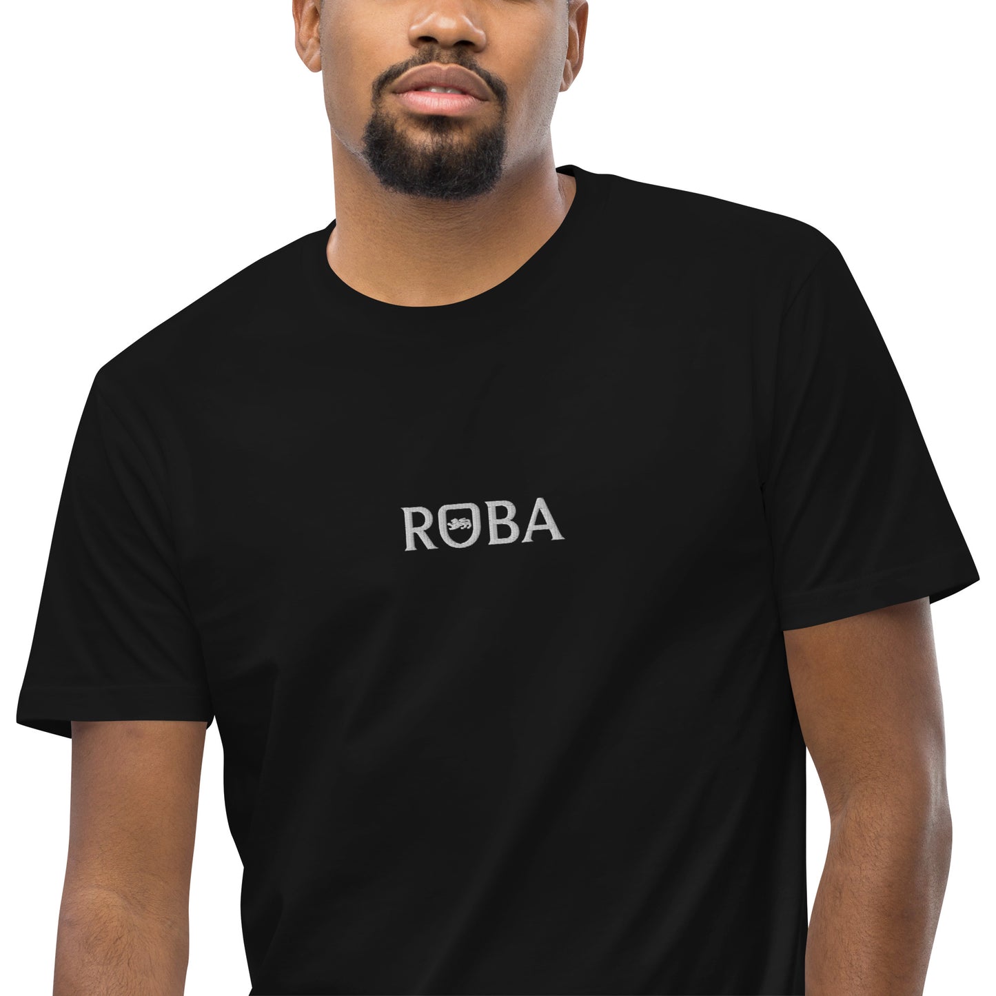 Men's Staple Tee – ROBA Embroidered (Black)